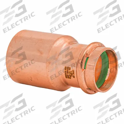 QUICKFITTING SUREPRESS Press Copper Reducer: 1 1/2 in CTS x 1 in CTS size, FTG x Press-fit - Plumbing Copper & Bronze Press Tube Fittings with Seal Window