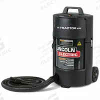LINCOLN ELECTRIC: 108 cfm, 8 ft Hose Lg, X-Tractor Mini (MPN K3972-5). Key specifications — Sound Level: 80 dB; Manufacturer Part Number: K3972-5; Brand: LINCOLN ELECTRIC; Input Voltage (Nominal): 120V.