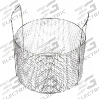 MARLIN STEEL WIRE PRODUCTS Parts Washer Basket: Round, Stainless Steel, Silver - Round Parts Washer Baskets
