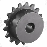 TSUBAKI Single Strand Sprocket: 35, For 3/8 in Chain Pitch, 1/2 in Bore Dia, 17 Teeth, Steel (MPN 35B17F-1/2). Key specifications — Brand: TSUBAKI.
