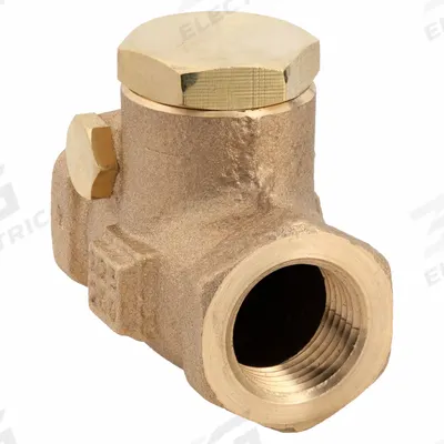 MILWAUKEE VALVE Swing Check Valve: Swing, Inline Valve Body, 1/2 in Pipe Size, FNPT x FNPT - Bronze Inline Swing Check Valves