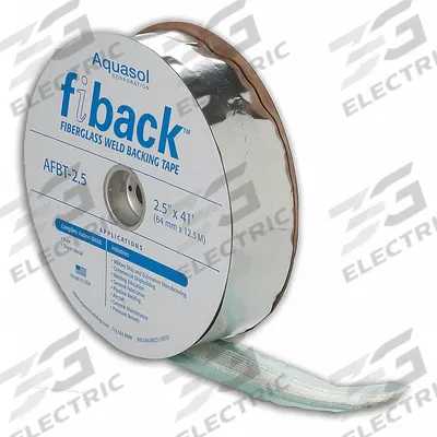 AQUASOL Fiberglass Backing Tape: 2 1/2 in Wd, 41 ft Lg - Fiberglass Weld-Backing Tape