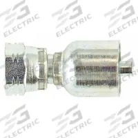 PARKER Hydraulic Crimp Fitting: Steel x Steel, Straight, -6 For Hose Dash Size, Female x Genderless (MPN 19243-6-6). Key specifications — Fitting Gender: Female x Genderless; Brand: PARKER; For Hose Dash Size: -6; Fitting Connection Type: BSPP x Crimp; Thread Size: 0.511"-27.
