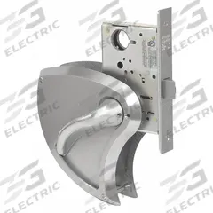 SARGENT Door Lockset: Passage Lever Locksets/Storeroom Lever Locksets, Stainless Steel (MPN SG-8215BHW-32D RH). Key specifications — Ligature Resistance: Ligature-Resistant; Brand: SARGENT; Lockset Function ANSI Code: F01; Visual Indicator Message: No Message; Lockset Style: 8200 BHW; ADA Compliant: Yes; Finish: Satin Stainless Steel.