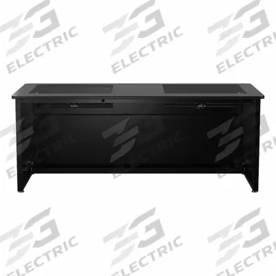 VERSADESK Computer Desk: Wood, Black Matrix, 0 Drawers, 72 in Overall Wd - Downview Computer Desk