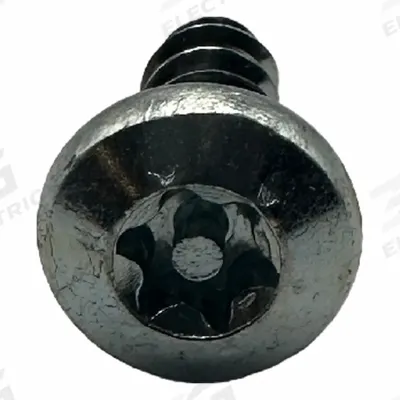 HADRIAN Screw: Chrome Zamac, Zinc, 5/8 in Overall Ht - Replacement Fasteners for Bathroom Partitions