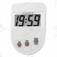 TRACEABLE Digital Timer: 1/2 in x 2 in x 3 1/2 in, 1/2 in Overall Dp, 2 in Overall Ht, LCD, Digital (MPN 5026). Key specifications — Clock Function Included: No; Count Direction: Count Down; Digital Display Screen Type: LCD; Alarm Type: Visual; Brand: TRACEABLE; Maximum Time Setting: 19 hrs, 59 minutes.