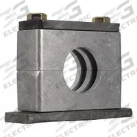 ZSI Vibration-Dampening Beta Clamp: Ribbed Bore, Steel Clamp, Aluminum Cushion, For 1 Lines (MPN H7050S-AL)