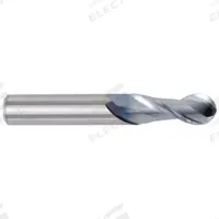 WIDIA HANITA Ball End Mill: Carbide, 2 Flute, 3/16" Mill Dia, 5/8" LOC, 2" OAL (MPN 4A0105000)