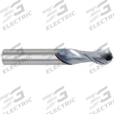 WIDIA HANITA Ball End Mill: Carbide, 2 Flute, 3/16" Mill Dia, 5/8" LOC, 2" OAL (MPN 4A0105000) - Carbide Ball End Mills for Aluminum