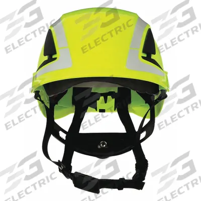 3M Hard Hat: Green, No Graphics, Ratchet (6-Point), Ratchet, ABS, Side-Slots - Work-at-Height, Vented Climbing Helmets (Type 1, Class C)