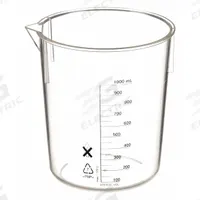 APPROVED VENDOR Beaker: Low Form, Polymethylpentene, Clear, 1,000 mL, 140 mm Outside Dia (MPN 6FAF2). Key specifications — Clarity: Clear; Body Color: Colorless; Brand: APPROVED VENDOR; Product Type: Beaker; Includes Graduations: Yes; Beaker Type: Low Form.
