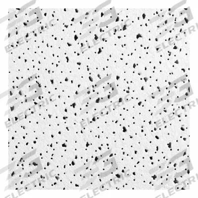 ARMSTRONG Ceiling Tile: 607A, Ceramaguard, 24 in x 24 in, Square Lay-In, 15/16 in Grid Size - Sag- & Mold-Resistant Tiles for High Humidity