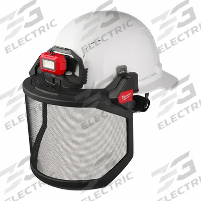 MILWAUKEE Face Shield: Uncoated, Metal Detectable/Reusable/X-Ray Detectable - Milwaukee Face Shield Assemblies for Hard Hats