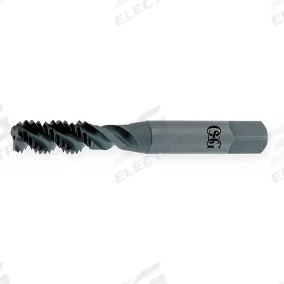 OSG Spiral Flute Tap: #6-32 UNC, H3 / 2B-3B, 2 Flute - General Purpose Spiral-Flute Taps
