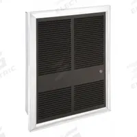 MARKEL Recessed Electric Wall-Mount Heater: 4000 W, 277V AC, Single Phase, 277V AC, 1-phase (MPN G3326TD-RP). Key specifications — Grille Color: Gray; Programming Capability: Non-Programmable; Wattage Output: 4000 W; Voltage, Phase: 277V AC, 1-phase; Rough-In Dimensions - H x W x D: 19-1/2 in x 14-1/8 in x 4 in; Nominal Voltage - HVAC: 277V AC; Brand: MARKEL; Phase: Single.