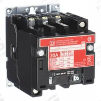 SQUARE D Lighting Magnetic Contactor: 3 Poles, 120V AC, 30 A, Electrically Held (MPN 8903SMO2V02). Key specifications — attr948947: SQUARE D.
