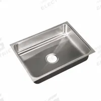 JUST MANUFACTURING Kitchen Sink: 24 in Overall Lg, 18 in Overall Wd, 5 1/2 in Bowl Dp, 21 in Bowl Lg (MPN USADA1824A55-J). Key specifications — Brand: JUST MANUFACTURING; Color Family: Silver/Gray.