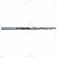 CHAINFLEX Control Cable: 20 AWG, 30 Conductors, Order by the Foot, PUR Jacket, 1,000 V (MPN CF77-UL-05-30). Key specifications — Conductor Material: Copper; Conductor Configuration: Single; Minimum Bend Radius Factor - Fixed: 4 x OD; Minimum Bend Radius Factor - Flexible: 5 x OD; Includes Ground: Yes; Minimum Bend Radius Factor - E-Chain: 6.8 x OD; Resistance Properties: Flame Retardant; Standards: DNV 61 935-14 HH.