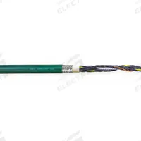 CHAINFLEX Control Cable: 16 AWG, 25 Conductors, 25 ft, PVC Jacket, 600 V (MPN CF6-15-25-25). Key specifications — Conductor Material: Copper; Conductor Configuration: Single; Minimum Bend Radius Factor - Fixed: 4 x OD; Minimum Bend Radius Factor - Flexible: 5 x OD; Includes Ground: Yes; Minimum Bend Radius Factor - E-Chain: 6.8 x OD; Resistance Properties: Oil and Grease Resistant; Standards: CE.