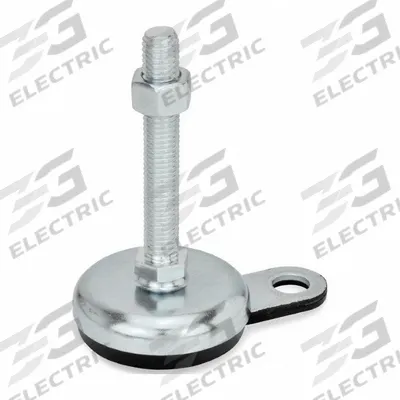 JW WINCO Male-End Leveling Mount: Swiveling Stud, 3/8"-16 Thread Size, 1.97 in - Non-Skid Male Leveling Mounts
