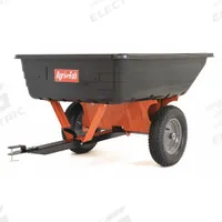 AGRI-FAB Trailer Cart: 2 Wheels, 10 cu ft Cubic Foot Capacity, 650 lb Load Capacity, Poly Container (MPN 45-0533). Key specifications — Container Material: Poly; Brand: AGRI-FAB.