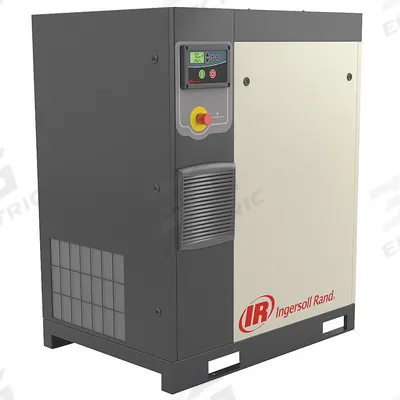 INGERSOLL RAND Rotary Screw Air Compressor: Horizontal, 7 1/2 hp, 27.5 cfm, 80 gal Tank - Horizontal Rotary Screw Air Compressors