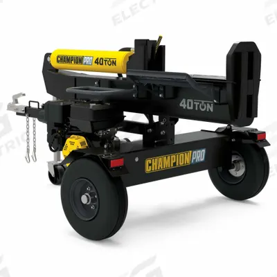 CHAMPION POWER EQUIPMENT Gas-Powered Log Splitter: 40 ton Splitting Force - Gas-Powered Log Splitters