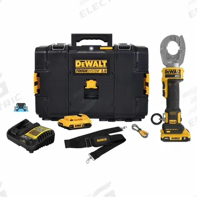 DEWALT Crimping Tool: 20 V, Die Head, 600 kcmil Max Copper, For U Dies, Latching Head - DEWALT Crimpers