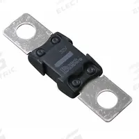 BUSSMANN Automotive Fuse: AMG Series, Two-Hole, Bolt-On, Fast-Acting, 125 A, 32 V DC, Non-Indicating (MPN AMG-125). Key specifications — Brand: BUSSMANN; Series: AMG.