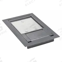 STEEL CITY Floor Box Cover: Rectangular, Gray, Polycarbonate, 8 1/8 in L x 5 1/8 in W x 3/16 in H (MPN 664-CST-SW-GRY). Key specifications — Brand: STEEL CITY; Color: Gray; Cover Shape: Rectangular; Material: Polycarbonate.