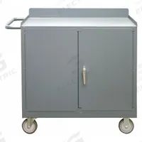 DURHAM MFG Mobile Cabinet Workbench: 18 1/4 in x 42 1/8 in, Steel, 1,200 lb Overall Load Capacity (MPN 2210A-LU-95). Key specifications — Included Components: Handle on Side; Assembly: Fully Assembled; Brand: DURHAM MFG.