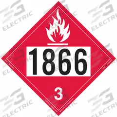LABELMASTER Flammable Liquid Placard: 1866, 10 3/4 in x 10 3/4 in, 10 3/4 in Label Ht, Vinyl, 25 PK (MPN ZEZ21866). Key specifications — Brand: LABELMASTER; Message: 1866.