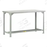 LITTLE GIANT Workbench: Fixed Ht, 72 in x 30 in, Gray, No Additional Components, Steel (MPN WST1-3072-36). Key specifications — Included Components: No Additional Components; Brand: LITTLE GIANT; Color: Gray.