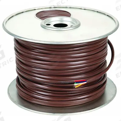 SOUTHWIRE Thermostat Wire: 18 AWG Conductor Size, 5 Conductors, 250 ft Overall Lg - Nonplenum-Rated Thermostat Wires
