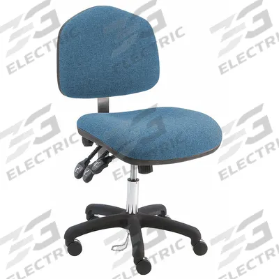 BENCHPRO Office Chair: Washington, Blue, Fabric Material, 15 1/2 in Back Ht - Armless Office Chairs