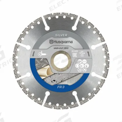 HUSQVARNA Diamond Saw Blade: 10 in Blade Dia., 1 in Arbor Size, Wet/Dry, Better - Metal-Cutting Blades