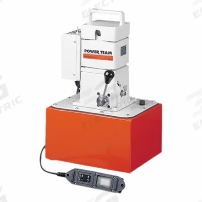 POWER TEAM Electric Hydraulic Pump Units: 10,000 psi Max. Op Pressure - Corded Lightweight Electric Hydraulic Pump Units