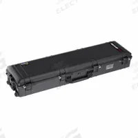 PELICAN Protective Case: 14 in x 55 in x 8 in, Black, 2 Wheels, 25 lb Wt (MPN 1755AIR). Key specifications — attr1188351: PELICAN; attr1188334: Plastic; attr1188336: Padlock.