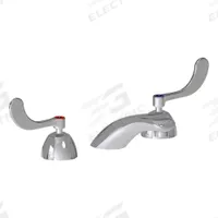 CHICAGO FAUCETS Low Arc Bathroom Faucet: 404, Cast Brass, Polished Chrome Finish, 2.2 gpm Flow Rate (MPN 404-V317ABCP). Key specifications — Includes: Mounting Hardware; Brand: CHICAGO FAUCETS; Series: 404.
