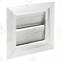 12.75"H-W 4.5"L Aluminum Backdraft Dampr: For 10 in Fan, Single Panel, 12 3/4 in H, 12 3/4 in W (MPN 4HX73). Key specifications — Airflow Direction: Horizontal; Blade Type: Flat Blade; Brand: DAYTON; Maximum Air Velocity: 2250 fpm; Mounting Position: Vertical.