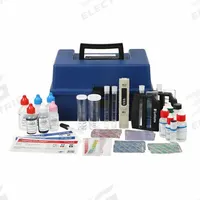 AQUAPHOENIX Water Quality Test Kit: Alkalinity/Chlorine/Hardness/Iron/Nitrate-Nitrogen/pH/Sulfide (MPN WCTK300). Key specifications — Includes: Reagents and Equipment; Range: 1 drop = 10 ppm Alkalinity1 drop =1 gpg as CaCO3 Hardness1 drop = 0.5 ppm CaCO3 Hardness0.5 to 10.0 ppm Iron5.0 to 10.0 pH0.2 to 3.0 ppm Chlorine total & combined0.2 to 20.0 Sulfide0 to 15 ppm Nitrate Nitrogen; Test Parameters: Sulfide.