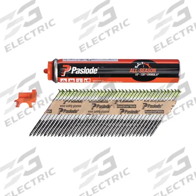 PASLODE Framing Nails,2 3/8" L,Plain,PK1000: Framing Nails, Offset Round, Ring - Collated Framing Nails