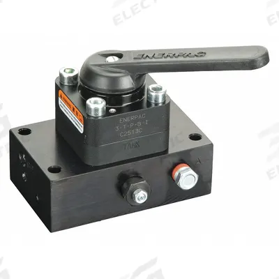 ENERPAC 3 Way Manual Valve: 4.5 gpm Max Flow Rate, Three Positions, Three-Way Ways - Lever-Operated Directional Control Valves with Manifold