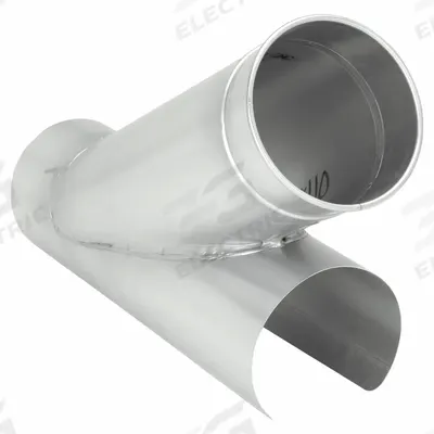 NORDFAB 8"dia 10"L 30° GSteel In-Cut Branch: Steel, For 8 in Duct Dia, 10 in Overall Lg - Branches