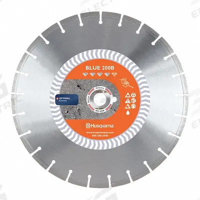 HUSQVARNA Diamond Saw Blade: Concrete/Granite, 30 in Blade Dia., 1 in Arbor Size - Demolition Work Blades