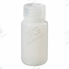 NALGENE Packaging Bottle: HDPE, 60 mL, 2 fl oz, Closure Included, Natural, 28 mm, Polypropylene (MPN 312104-0002). Key specifications — Brand: NALGENE; Graduated: No; Body Color: Natural.