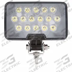 MAXXIMA Vehicle Work Light: Rectangular, Flood, LED, Bolt/Bracket, Blunt Cut Wires, Universal, Black (MPN MWL-42). Key specifications — Housing Color: Black; Brand: MAXXIMA; Mount Type: Bolt; Electrical Connection: Blunt Cut Wires; Installation Type: Permanent.