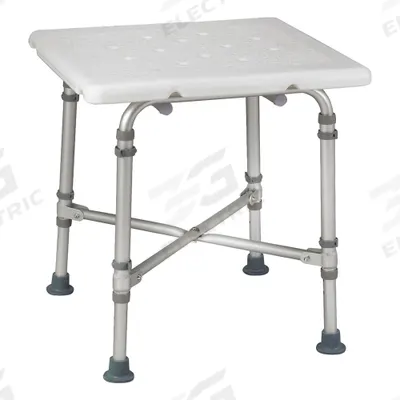 HEALTHSMART Shower Stool: Plastic, 21 in Max. Seat Wd, 500 lb Wt Capacity (MPN 524-1814-1999) - Shower Stools