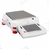 OHAUS Compact Bench Scale: 10,200 g Capacity, 0.01 g Readability, 0.01 g Repeatability, ABS (MPN EX10202). Key specifications — Brand: OHAUS; Display Type: VGA Touchscreen.